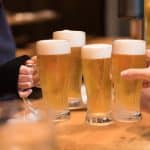 焼肉の牛太太子店ビール・乾杯